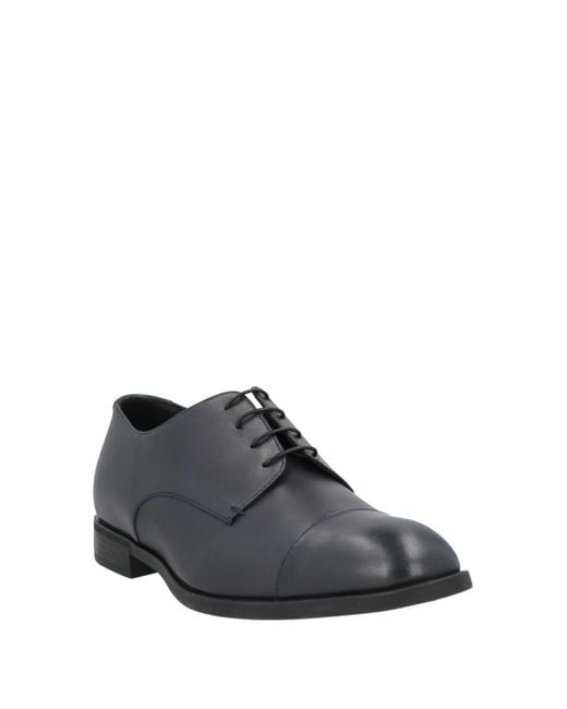 Emporio Armani Gray Lace-up Shoes for men