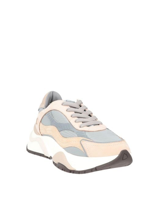 Philippe Model White Sneakers Leather, Textile Fibers
