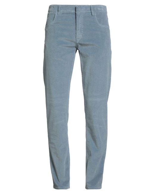 Eleventy Blue Pants Cotton, Lyocell, Elastane for men