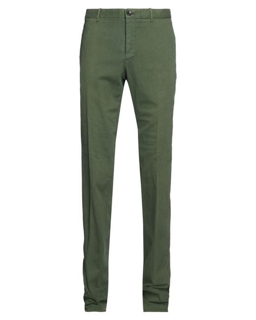 Incotex Green Pants Cotton, Lyocell, Elastane for men