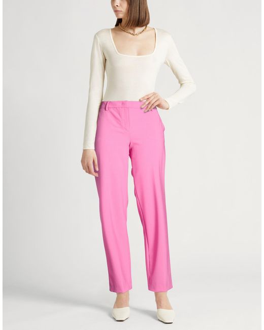 PT Torino Pink Pants Virgin Wool, Elastane