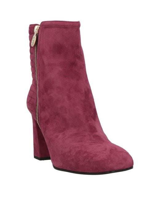 Pollini Purple Ankle Boots