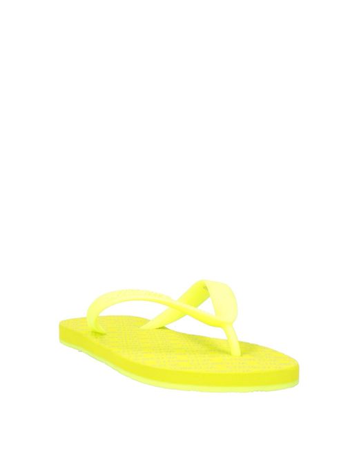 Vetements Yellow Thong Sandal