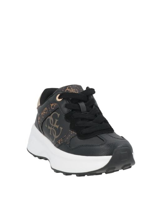Guess Black Sneakers Textile Fibers