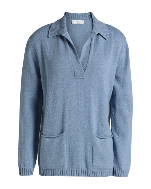 Le Tricot Perugia Blue Pullover