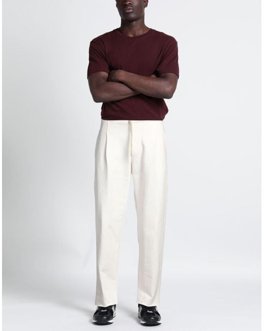 A PAPER KID White Trouser for men