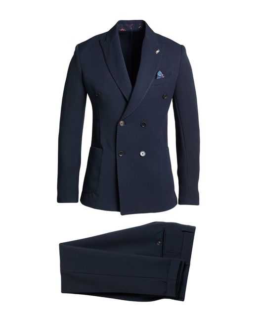 Bob Blue Suit Polyester for men