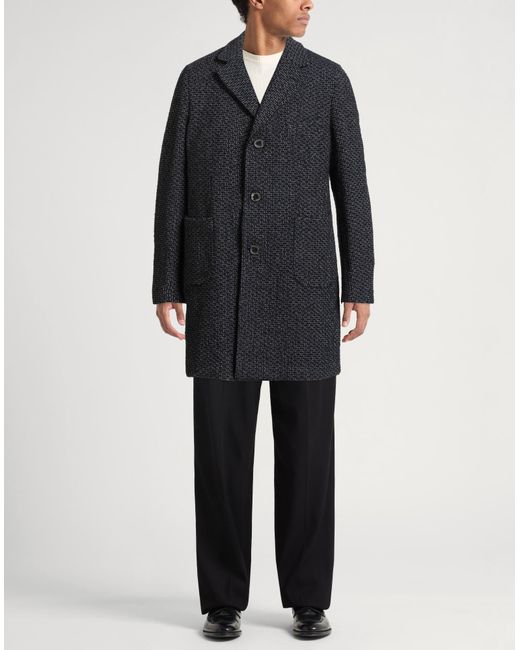 Santaniello Gray Midnight Coat Wool, Acrylic, Polyester, Polyamide for men