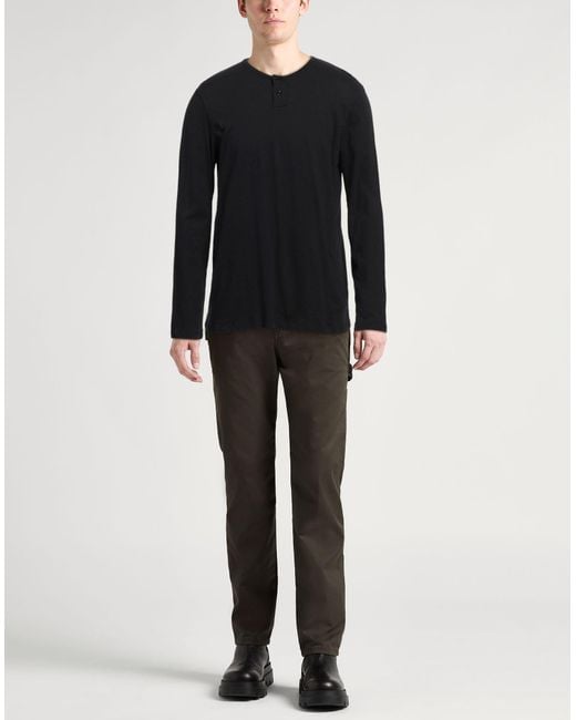Majestic Filatures Black Jumper for men
