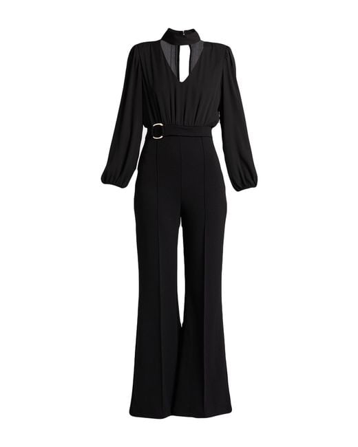 Rinascimento Black Jumpsuit Polyester, Elastane