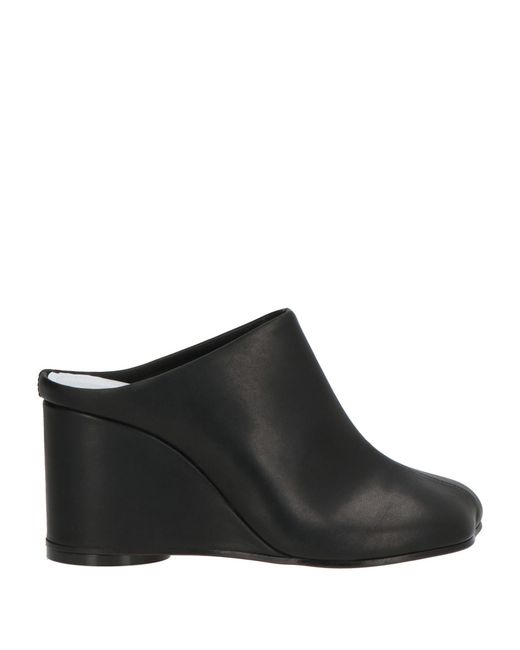 MM6 by Maison Margiela Black Mules & Clogs