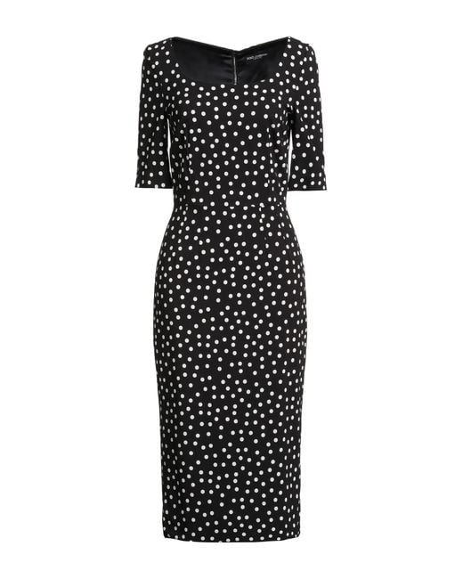 Robe Midi Dolce & Gabbana en coloris Black