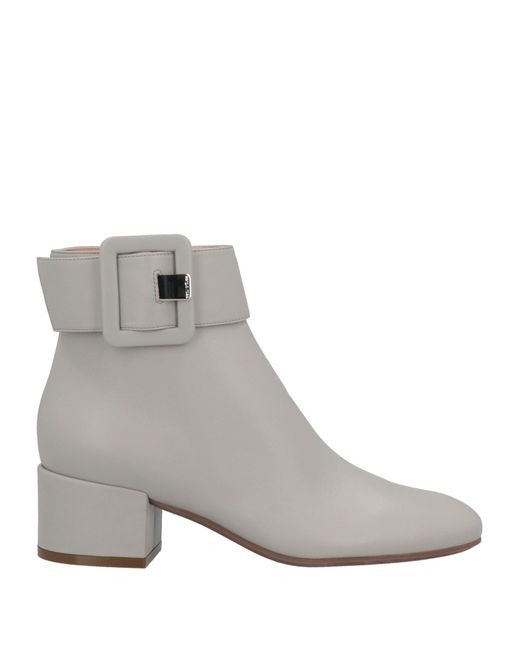 Sergio Rossi Gray Ankle Boots