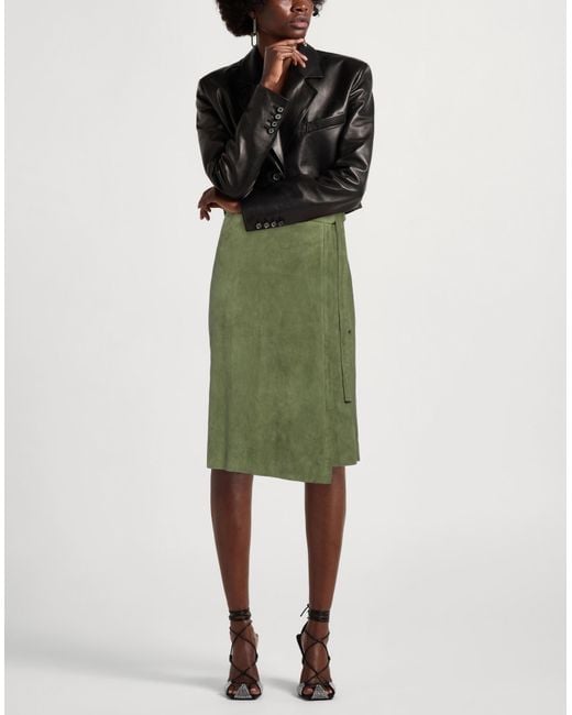 Stouls Midi Skirt in Green Lyst UK