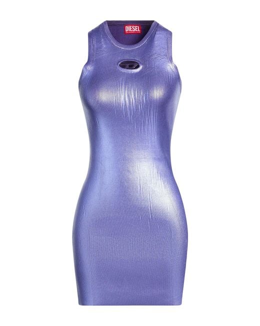 DIESEL Purple Mini Dresses