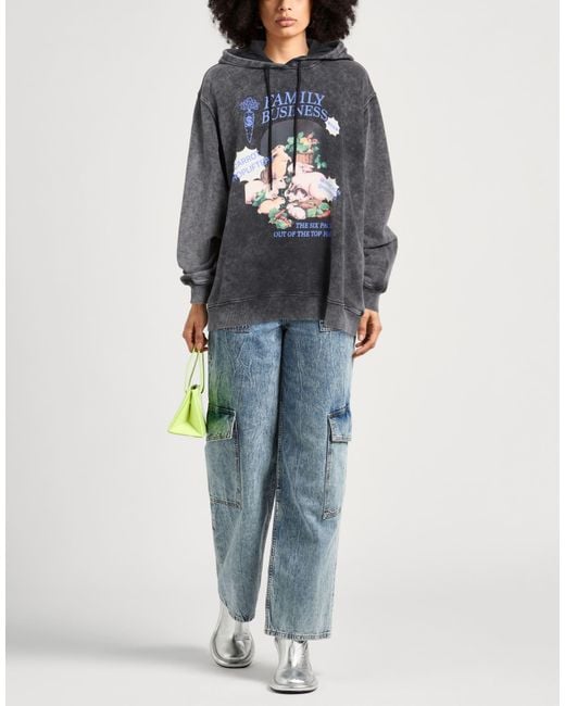 MSGM Gray Sweatshirt Cotton