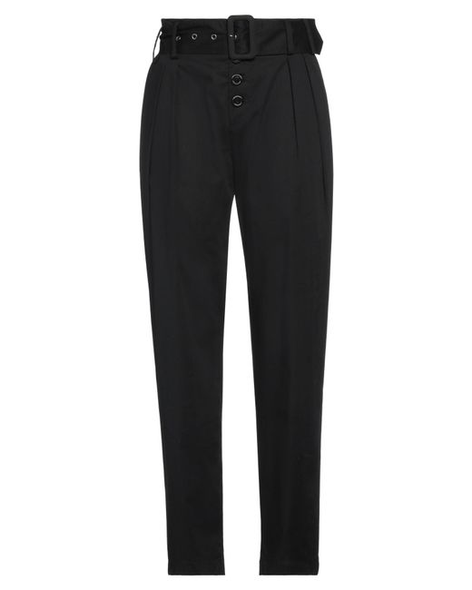 Brand Unique Black Pants Cotton, Elastane