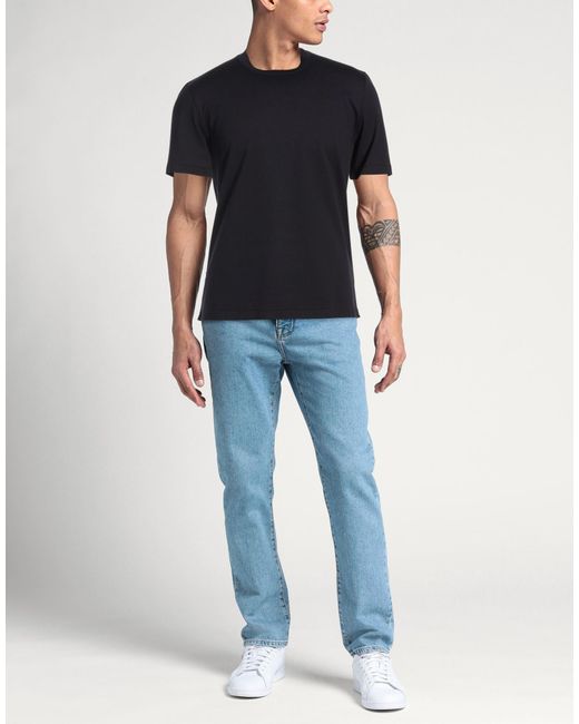 Brunello Cucinelli Black Midnight T-Shirt Cotton for men