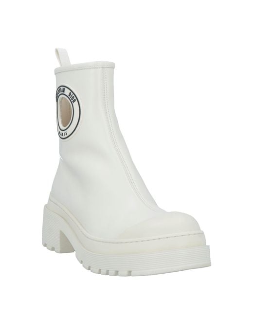 Dior White Stiefelette