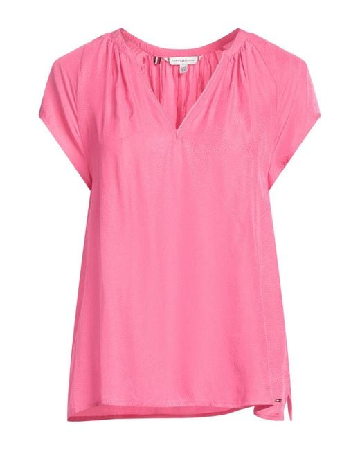 Tommy Hilfiger Pink Top Viscose