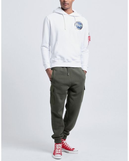 Alpha Industries White Sweatshirt for men