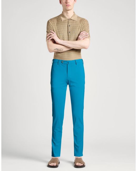 PT Torino Blue Pants Polyamide, Elastane for men