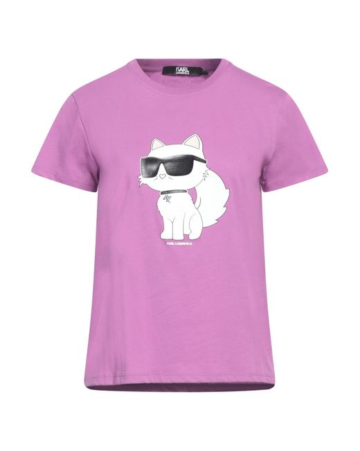 Karl Lagerfeld Pink T-shirts