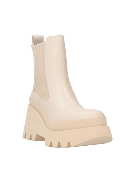 Paloma Barceló Natural Ankle Boots Leather