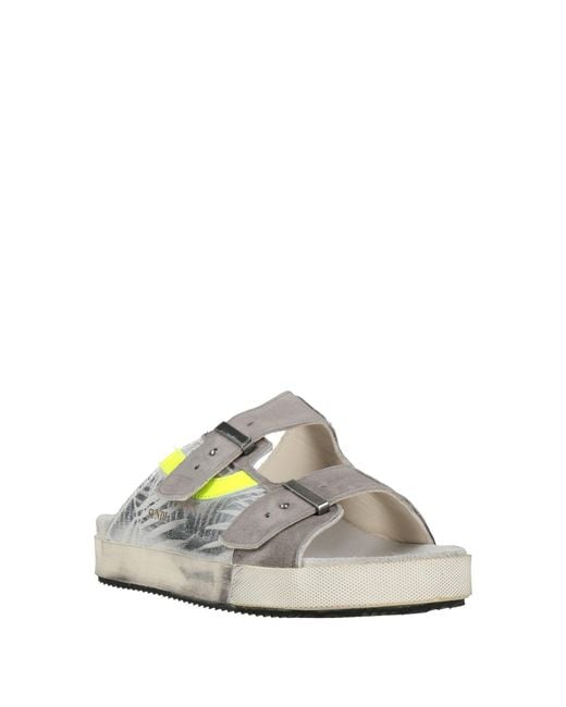 HIDNANDER White Sandals Leather