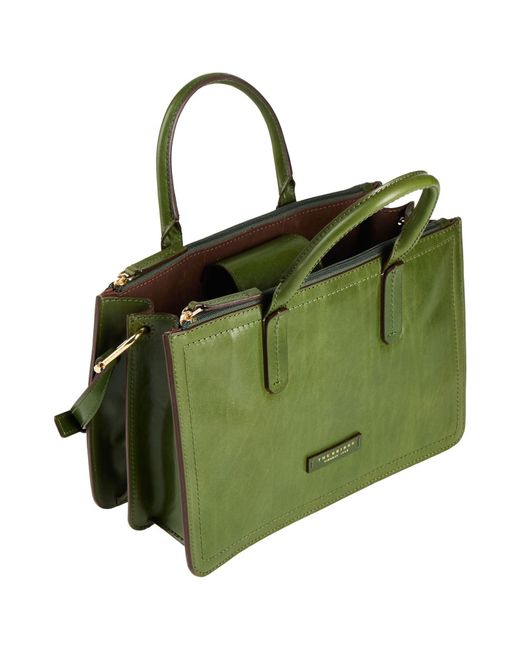 The Bridge Green Handbag Leather