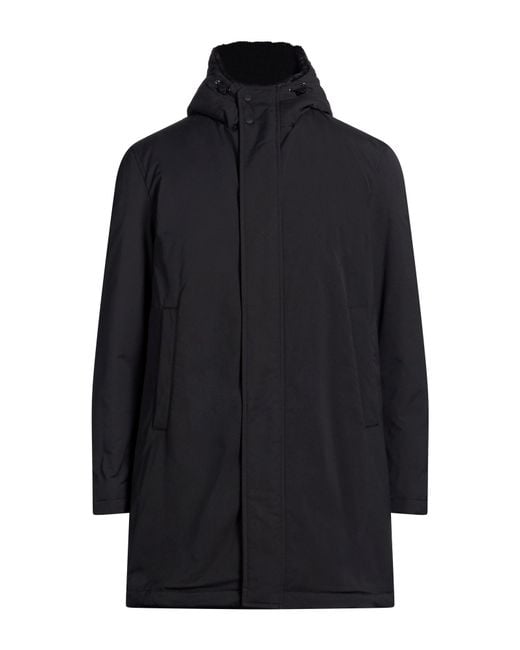 Herno Blue Coat Polyester for men