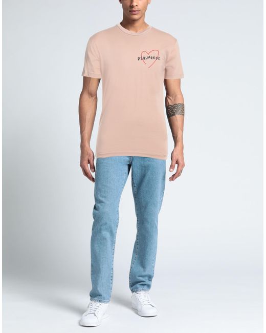 DSquared² Pink T-shirt for men