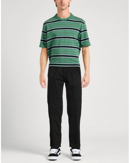C P Company Black Pants Cotton, Elastane for men