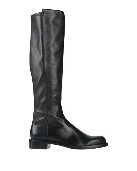 Stuart Weitzman Black Boot Leather