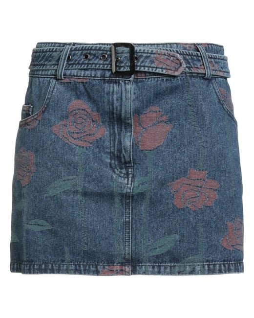 Opening Ceremony Blue Denim Skirt Cotton