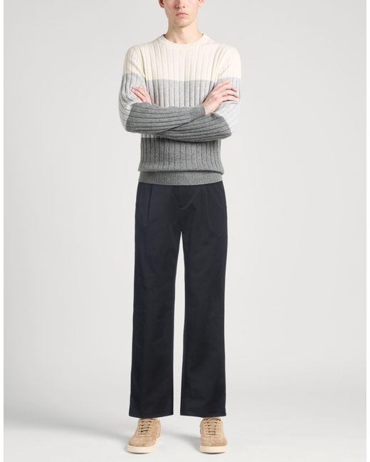 Etro Blue Pants Cotton, Elastane for men