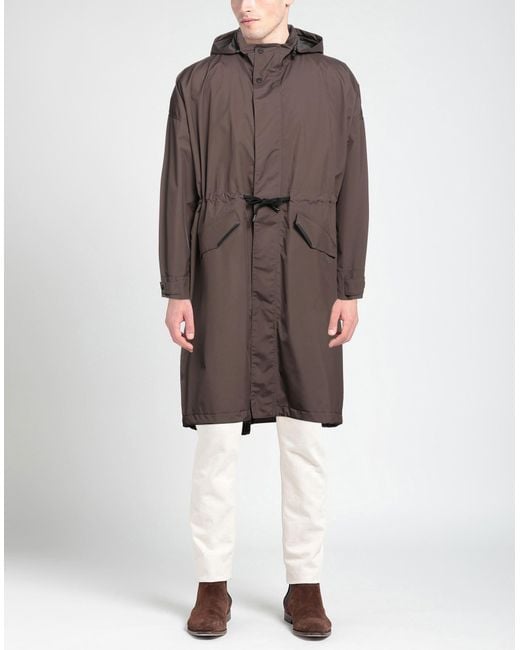 Herno Brown Overcoat for men