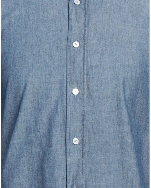 Bagutta Blue Denim Shirt for men