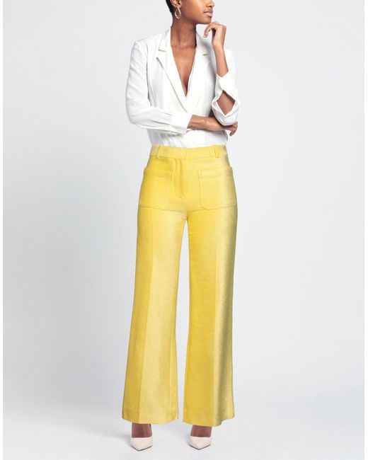 Victoria Beckham Yellow Pants