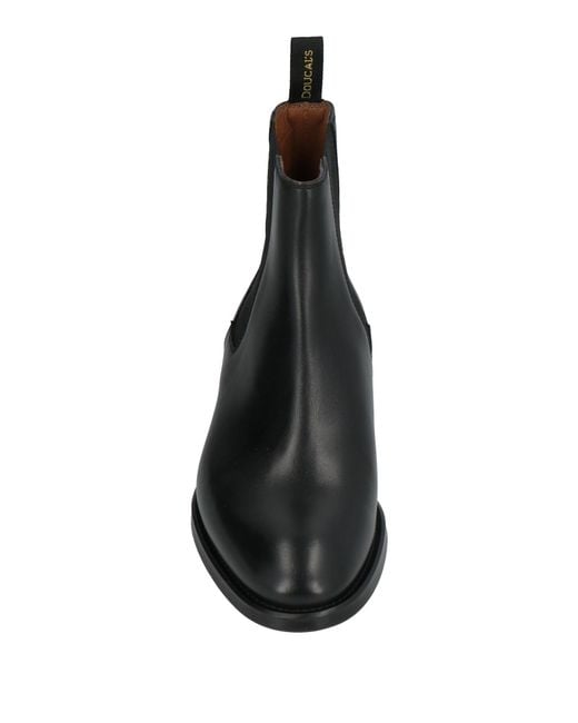 Doucal's Black Orvieto Ankle Boots Leather for men