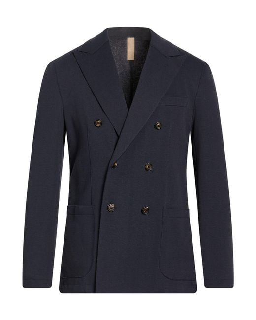 Eleventy Blue Blazer Cotton, Polyamide, Elastane for men