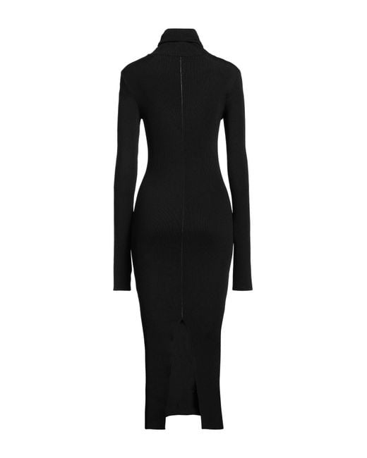 Marni Black Midi Dress Viscose, Polyester