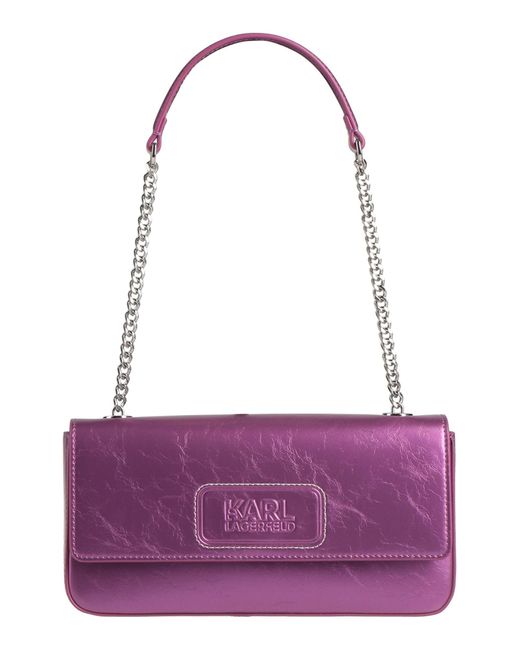 Karl Lagerfeld Purple Handbag