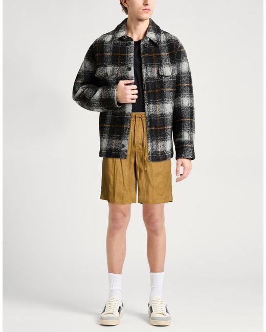 Michael Coal Natural Shorts & Bermuda Shorts Linen for men