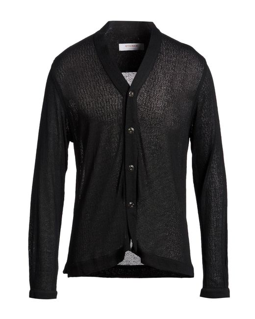 Officina 36 Black Cardigan for men