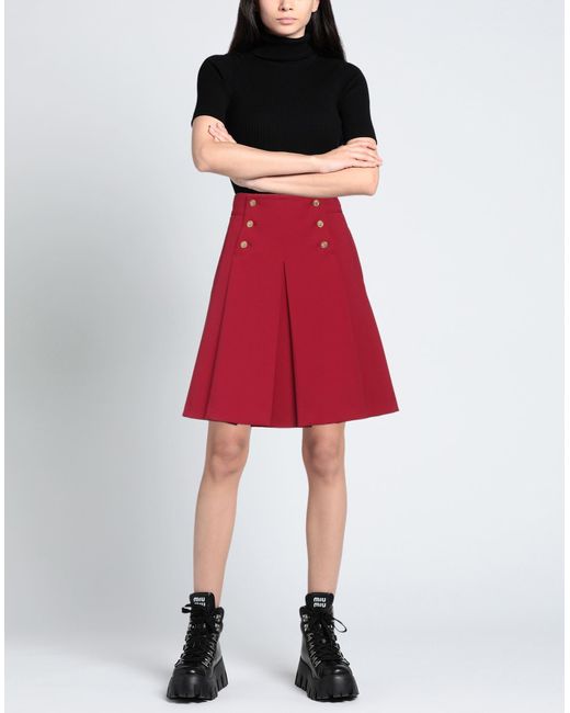 RED Valentino Red Mini Skirt
