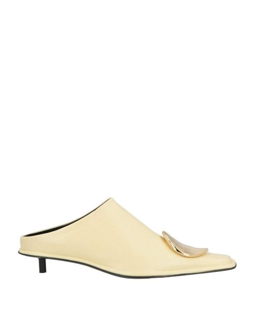 Jil Sander Natural Mules & Clogs Leather