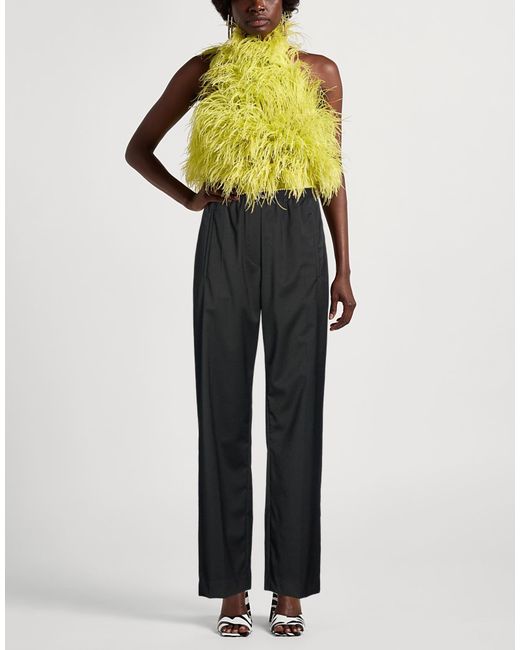 Tela Black Pants Polyester, Virgin Wool, Elastane
