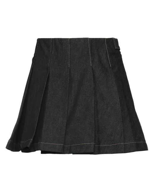 REMAIN Birger Christensen Black Denim Skirt