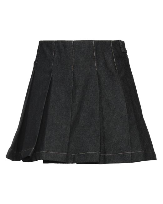 REMAIN Birger Christensen Black Denim Skirt